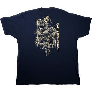 Howitzer Style Men's T-Shirt DON'T TREAD ON ME Black XL Military Patriot NWT